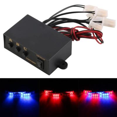 Led Strobe Light 12v Durable Portable Remote Control Universal For Car Motorcycle Car Accessory Emergency Flashing Controller