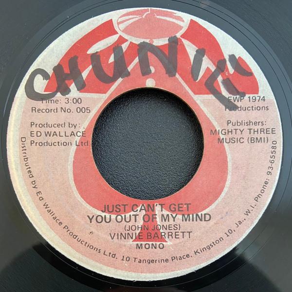 

7inch Record JOHN JONES 11 Just Cant Get You Out Of My Mind 005 Wall 1974 Jamaica Reggae Ska Dub Used
