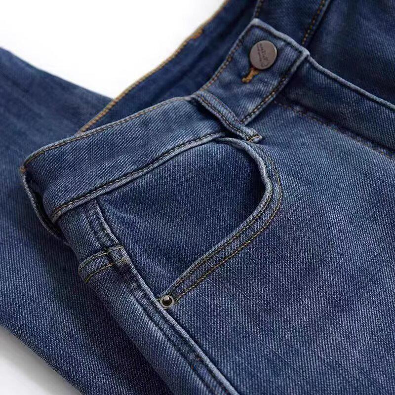Women's Soft Fleece-Lined Denim Jeans – Comfortable, Flattering, Versatile Dad Pants for Autumn/Winter 2025