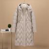 European and American Coats Are Light and Long, Thickened and Loose, and Large-size Knee-removable Long-sleeved Down Cotton-padded Jackets.