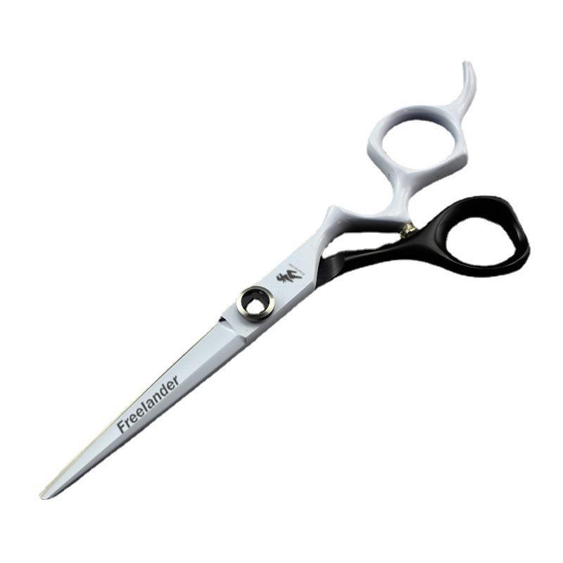 6-Inch Shin Gyosha Black & White Z-Pattern Hair Cutting, Barber, Straight, Bangs & Thinning Shears