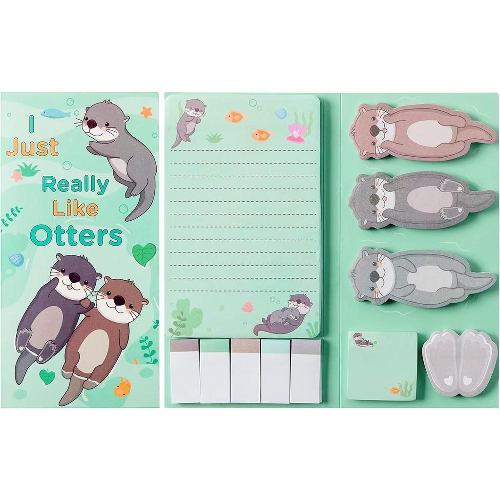 Irregular Shaped Cartoon Animal Sticky Notes for Diaries & Planners - Reusable & Tearable Stickers.