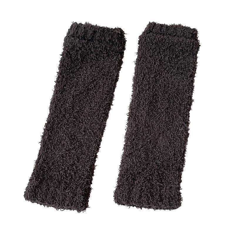 Knee Protection Stockings for Cold Legs, Coral Fleece Cold-proof Knee-high Socks, Thickened Knee Protection Socks