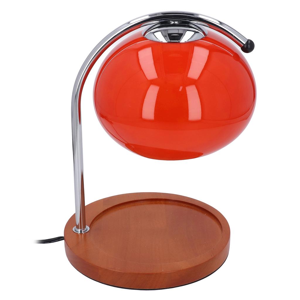 Candle Warmer Lamp with Timer Retro Solid Wood Glass Safe Warm Light Dimmable Electric Candle Lamp