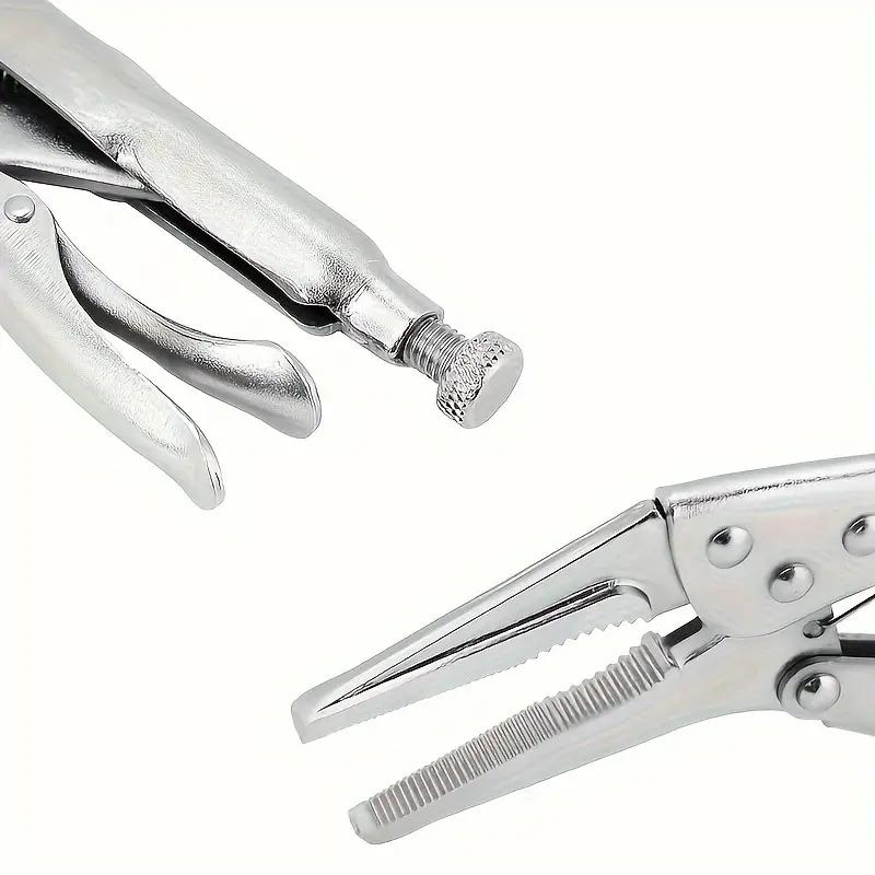 8.5 Inch Long Nose Jaw Locking Pliers Assorted Welding Pressure Plier Clamp Vise Grip Repair Mechanic Hand Tools