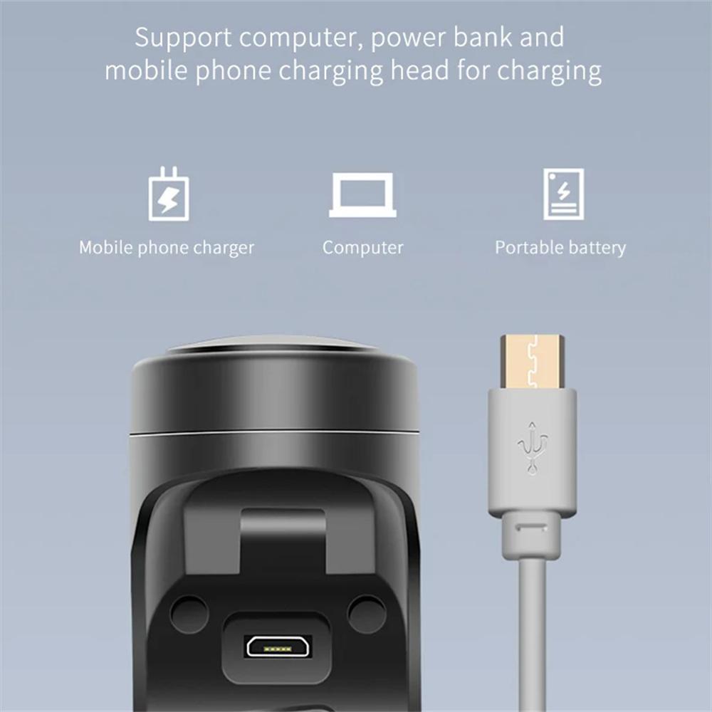 Campainha Elétrica de Bicicleta Recarregável por USB Buzina de Motocicleta 4 Modos Campainha de Bicicleta de Montanha Alarme Anti-Roubo de Ciclismo Buzina Acessório de Bicicleta