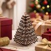 Wooden Christmas Tree Statue DIY Desktop Decoration Tabletop Decor Christmas Decoration  Gift