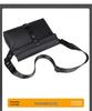 Nordic Minimalist Men's Leather Crossbody Briefcase – Trendy Shoulder Bag for Business Commute