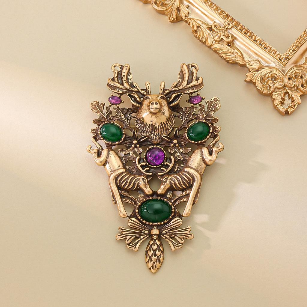 Broche Especial Medieval de Qingdao Planta Flor Animal Fofo Modelagem de Coroa Acessórios de Vestuário