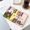 Cartoon Cute C-Cony B-Brown Phone Case For Samsung S 24 Fe 25 Ultra Plus 20 Lite 21 30 22 23 24 22 Ultra 5G Fundas