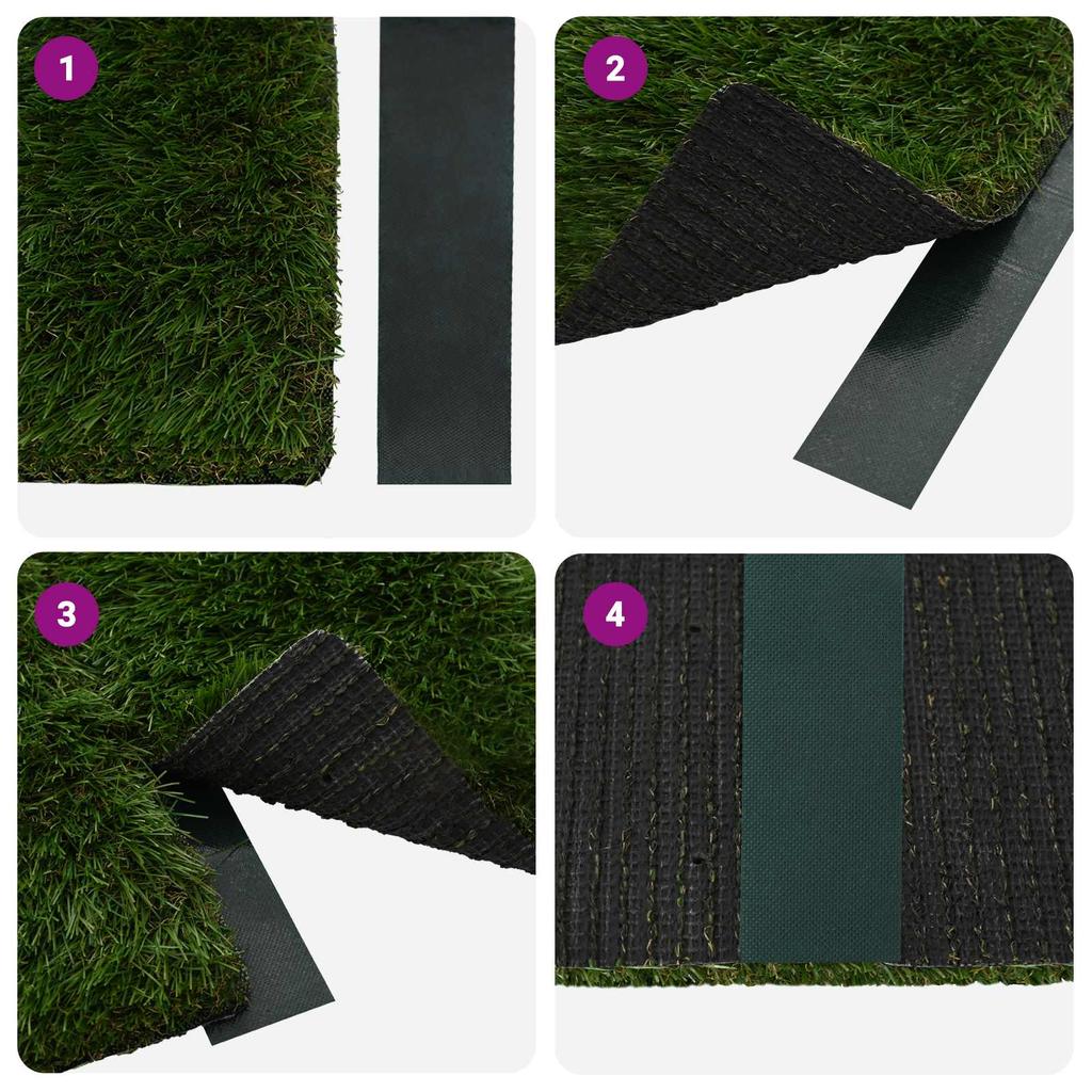 Self Adhesive Artificial Grass Tape Green 5 cm x 20 m Non Woven Fabric