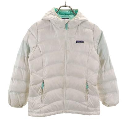 Down Jacket L 12 White 68212FA18 Outdoor Pocketable Kid's Used