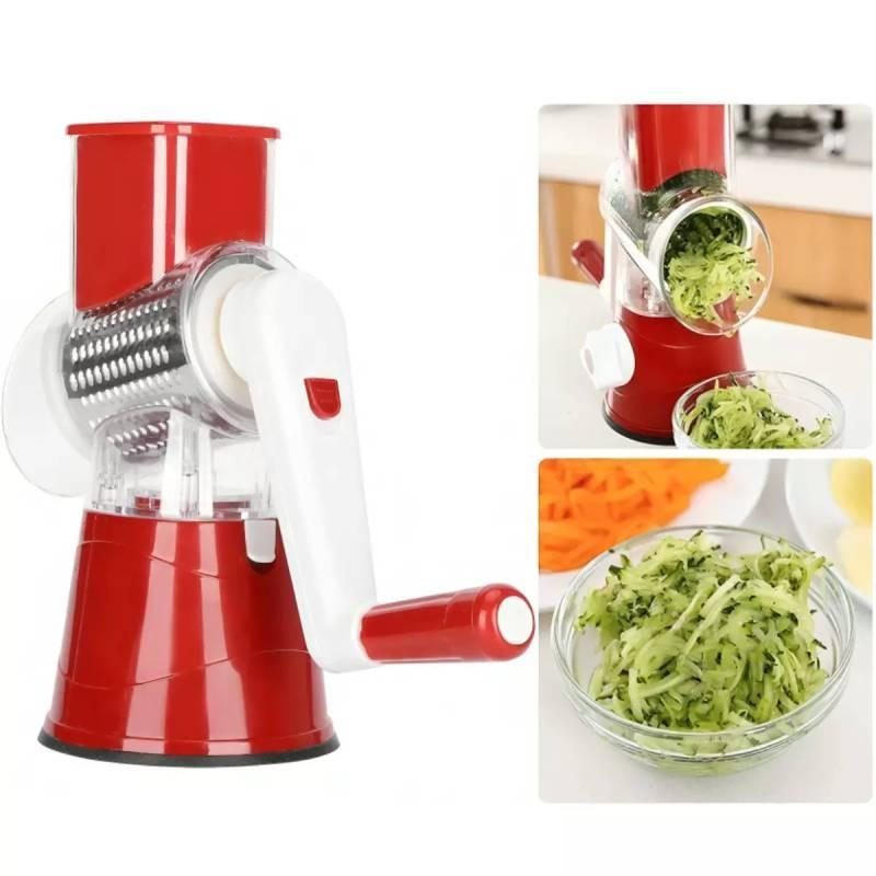 Rotary 3in1 Food Slicer Chopper Cheese Grater Fruit Vegetable Cutter Shredder