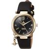 Vivienne Westwood Orb Heart Quartz Watch Black Dial Leather Strap Women's