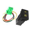 DC 12V 4 Wire Car Foglight Switch Fog Light On Off Button For Toyota Yellow Indicator