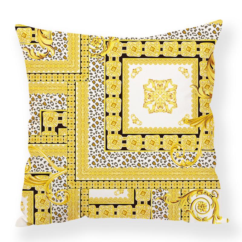 Retro Animal Chain Mixed Elements Digital Printing Pillow Case Car Waist Pillow