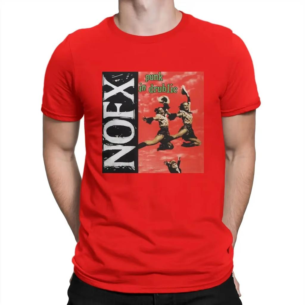 Nuova Maglietta Divertente NOFX in Cotone a Manica Corta Maglietta Musicale con Girocollo Abbigliamento Leggero e Traspirante per Outfit Estivi Freschi