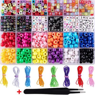 ABC Bead Bracelet Pony Beads Kits Colorful Stretch Bracelet Lightweight Beautiful Children DIY Beads