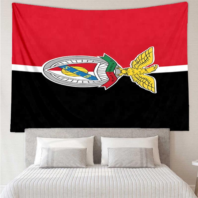 1PC Ben Football Crest Printed Tapestry Room Decoration Wall Hanging for Living Room Bedroom, Dormitory, Birthday and Christmas Gifts