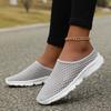 2025 Summer Mesh Casual Shoes Breathable Half Loafers Fashion Outdoor Indoor Slippers Women Flats Comfortable Couple Sneakers