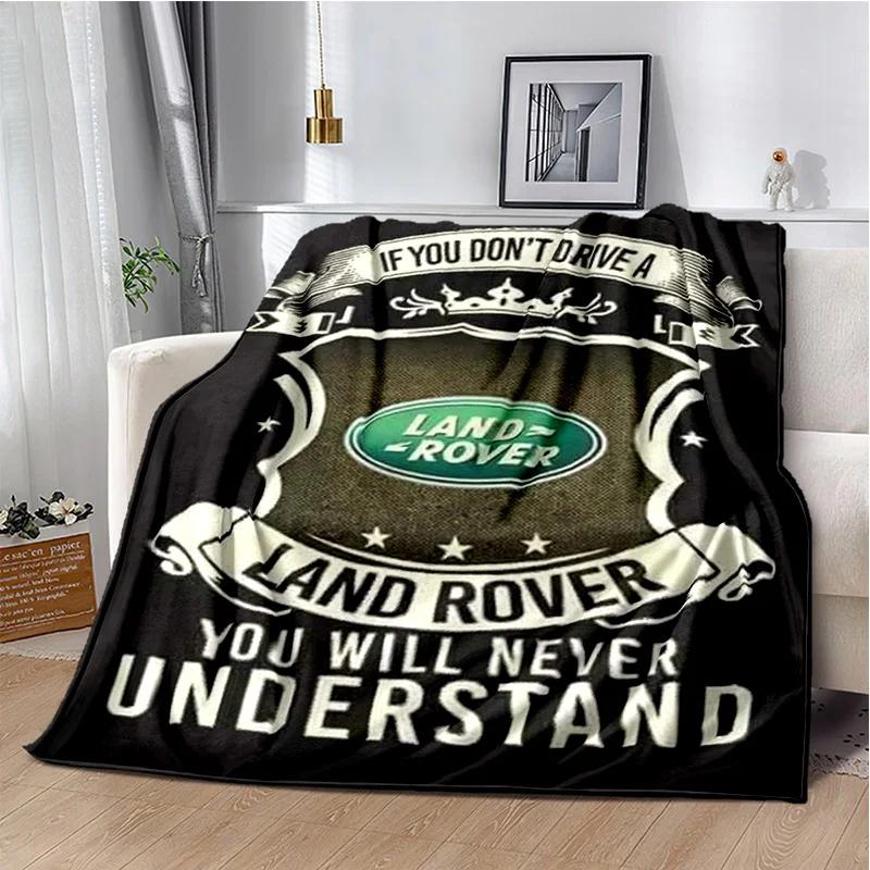 Luxurious HD Fashion Trend Sports Car L-LAND ROVER Logo Blanket - Perfect for Children as Gift Sofa Bed Office Hotel Decor