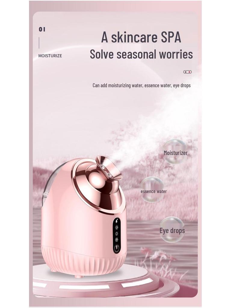 Dual-Function Hot & Cold Facial Steamer for Hydration and Pore Opening