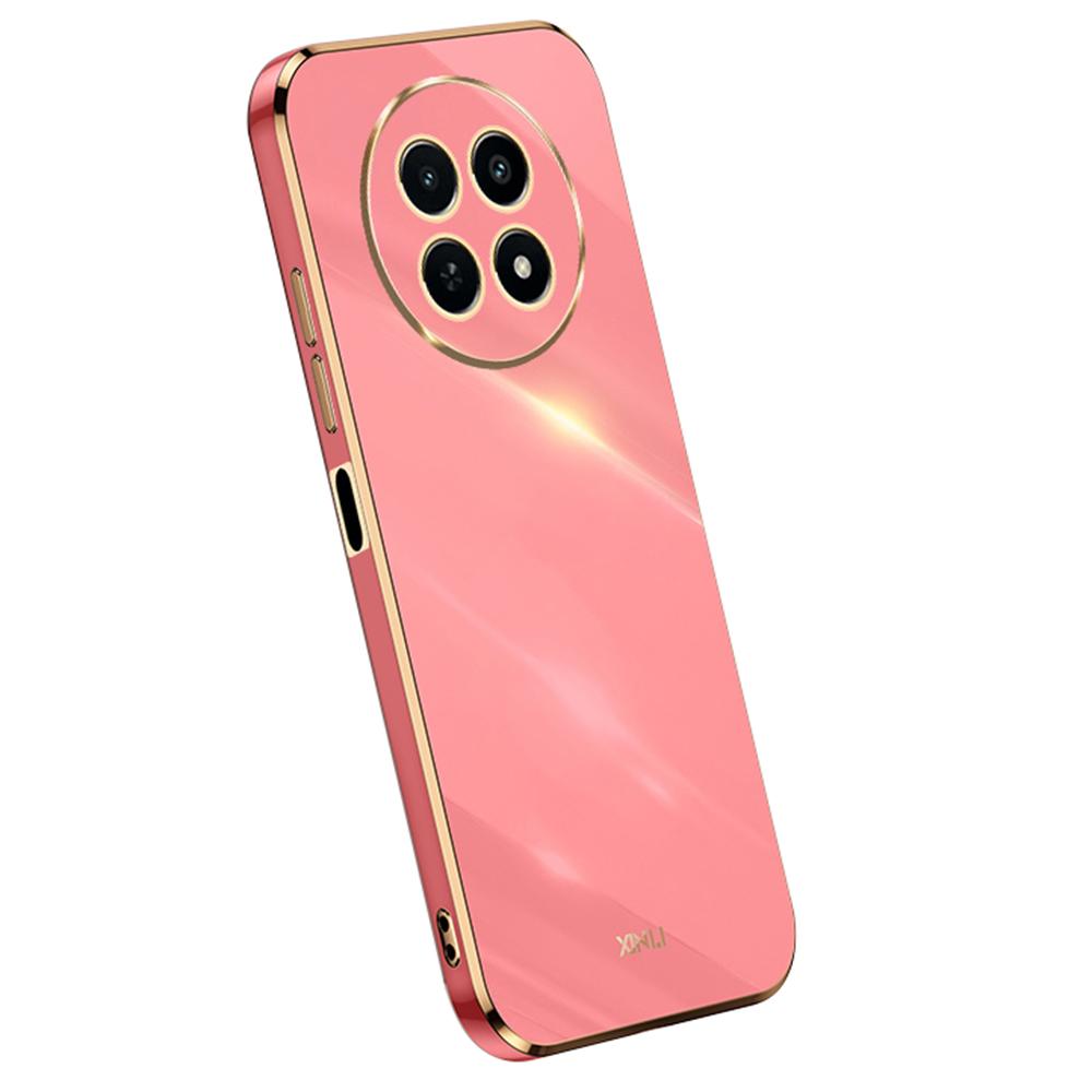 

XINLI Чохол для Realme 12 5G/12x 5G Гальванічний дизайн ТПУ Захисний чохол для телефону від подряпин Red
