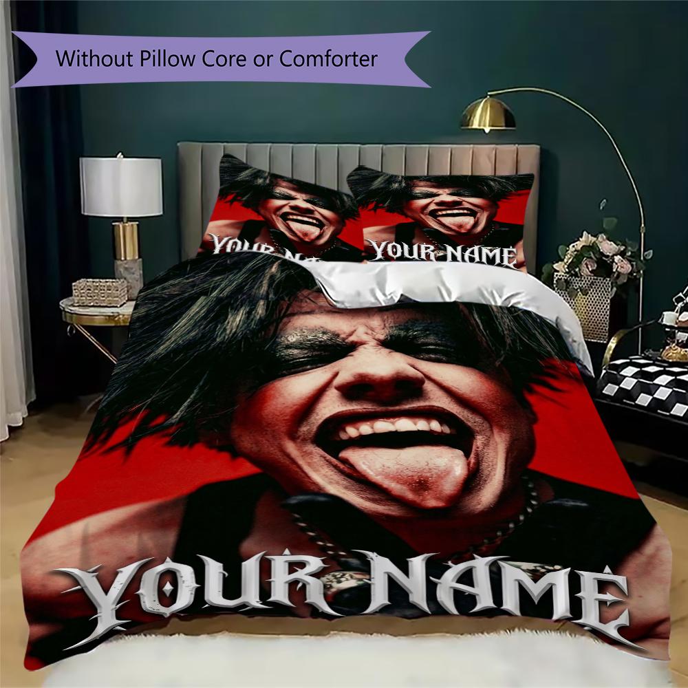 Custom Name YUNGBLUD Bedding,Quilt Set Quilt Cover Pillowcase Home Birthday Gift(1 * Duvet Cover + 2 * Pillowcase, Without Core)_xia
