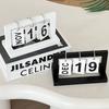 Ins Minimalist Style Living Room Office Decoration Wooden Calendar Ornament Modern Desk Accessories Simple Home Decor Crafts Gift