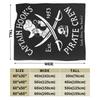 Villains Captain Hook Pirate Crew Flannel Blankets Est 1953 Logo Customized Throw Blanket for Home 150*125cm Bedspreads