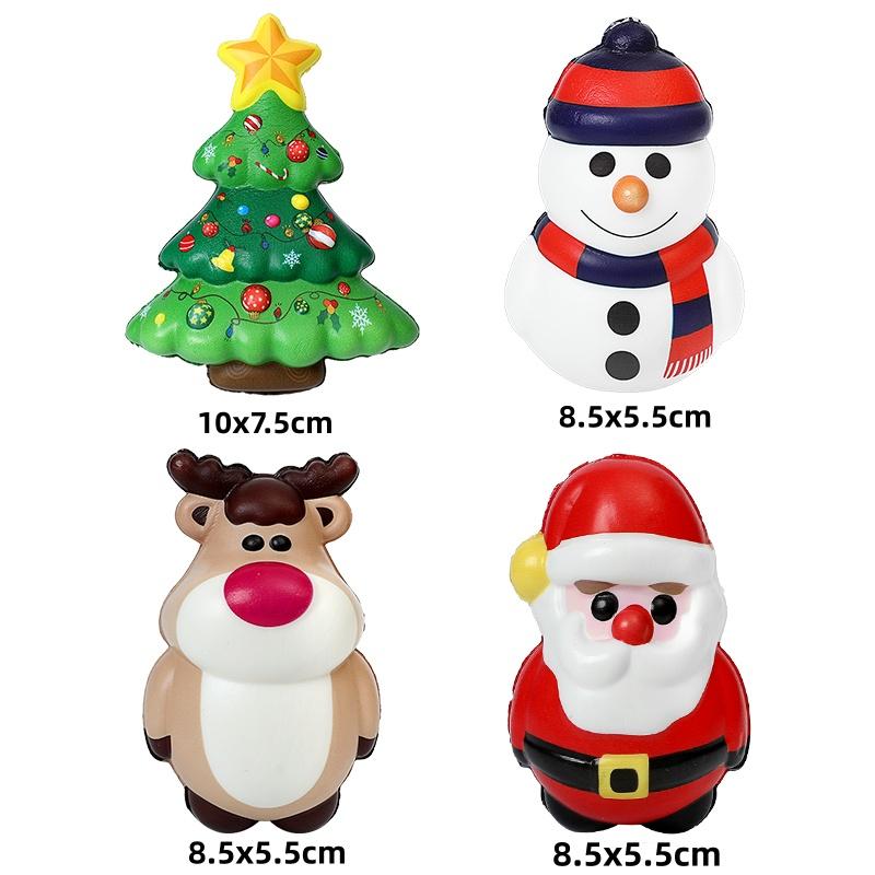Christmas Toys Santa Claus Christmas Tree Squeezing Bouncing Toy 2025 Stress Relief Gift Christmas Party Decoration Ornament