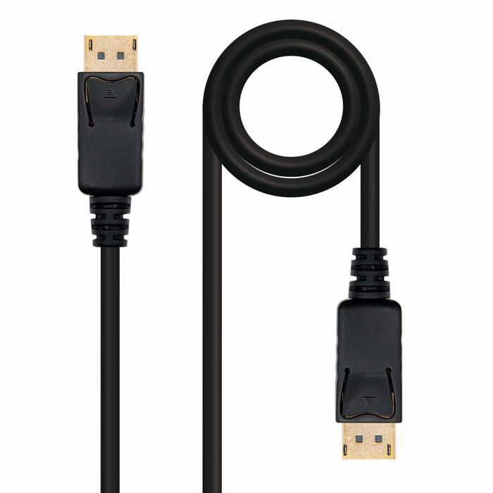 Câble DisplayPort - Nano Cable - 1 m - Noir - Mâle à mâle - Compatible moniteur - RoHS - ABS - Garantie 2 ans