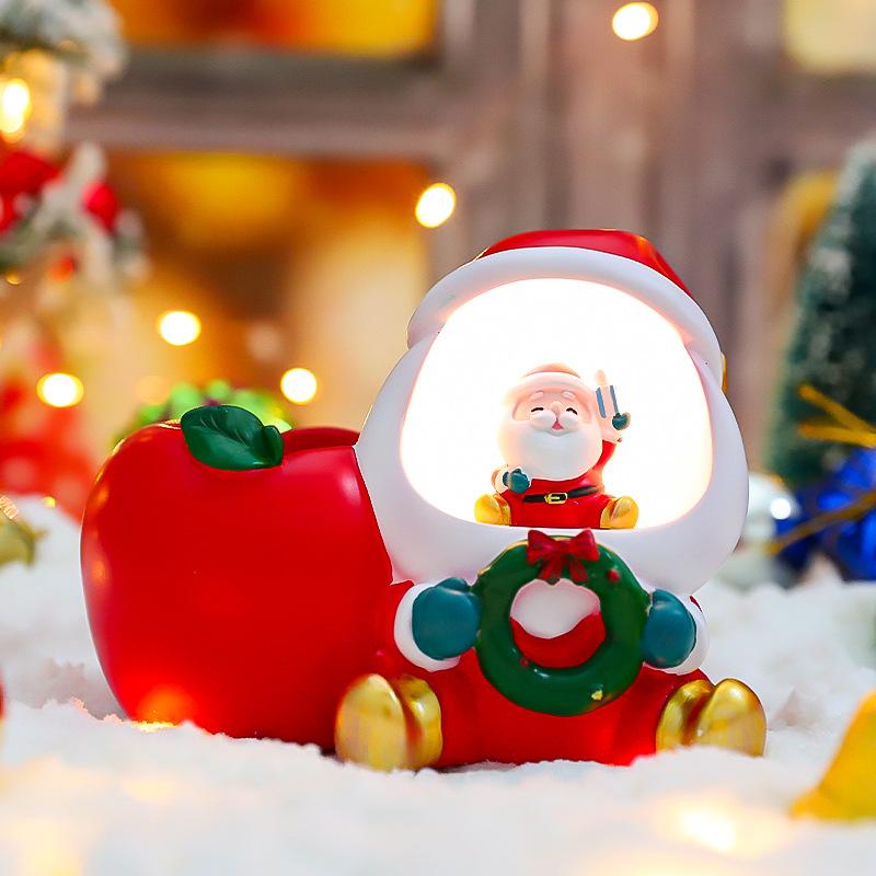 Unicorn Angel Wings Student Desk Pencil Holder Star Light Button Electric Cell