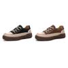 Retro Versatile Leather Platform Shoes Women's Spring Inner Height Increase Casual Women's Shoes First Layer Cowhide Brock Shoes
