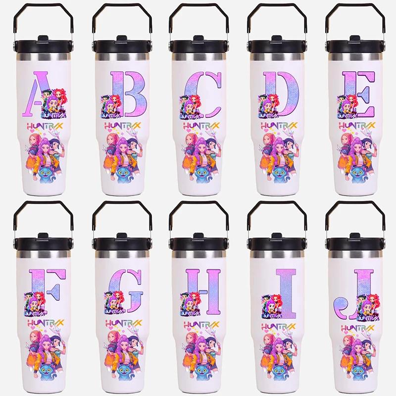30Oz Anime K-Pop Stainless Steel Vacuum Cup Hot Cold 6-12 Hours Retention Eco Friendly Bpa Free Largeautomotive Holder Flask Kid Gift
