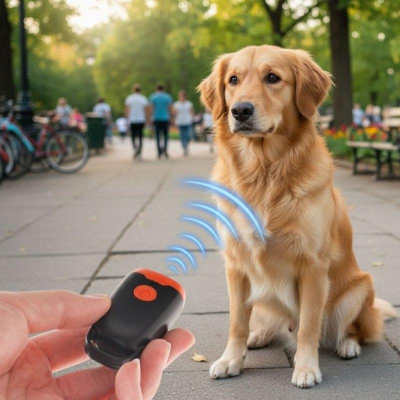 Smart Ultrasonic Dog Repeller Handheld Safe Anti Barking Device LED Light Anti Bite Dog Training Tool Pet Training