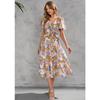 2025 New Fashion Trend Dresses Spring Summer Printed Waist Dresses Fashion Women's