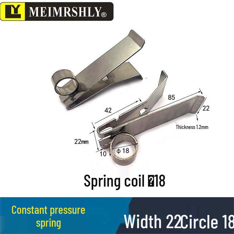 Stainless Steel Constant Force Spring Clip for YZR Generator Carbon Brush Holder, 25x32mm