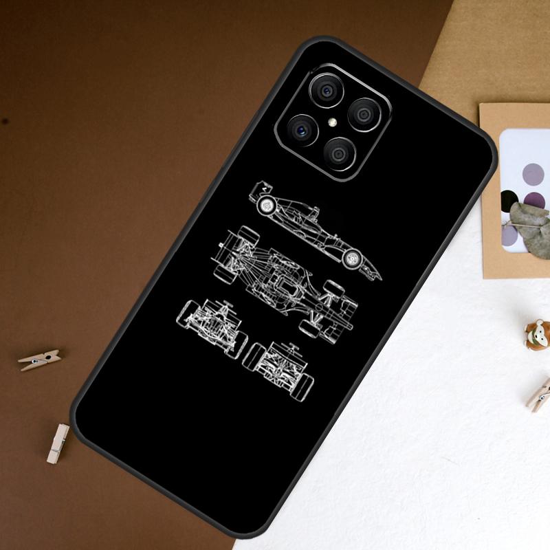 

Minimalist F1 Circuit Case For Honor X6a X9a X9b X8a X7a X7 X8 X9 8X 9X Honor 90 Lite 70 50 Magic 5 6 Pro Cover Honor 70