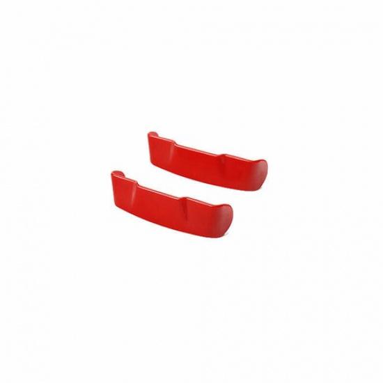 Car Seat Belt Buckle Adjust Frame Trim 2* For Ford F150 F-150 2015-20 Bright Red