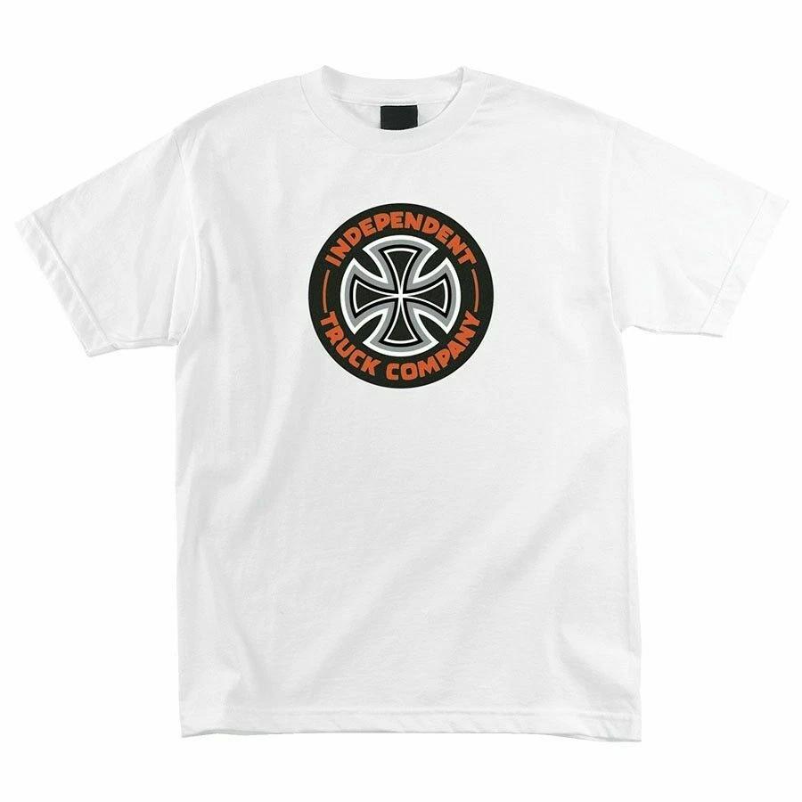 Independent Trucks COMBO TC Skateboard T Shirt WHITE L