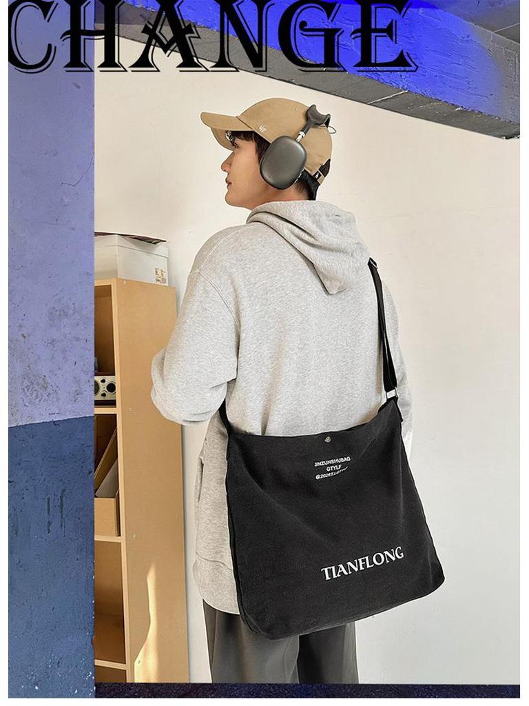 Thickened Large Capacity Unisex Crossbody Bag – Korean Fashion Shoulder Handbag Backpack Tote