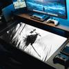 Japane Ink Wash Ronin Samurai Mouse Pad Large Gaming Rubber Desk Mat Non-Slip Rubber Keyboard Pads PC Gamer Office Accessories