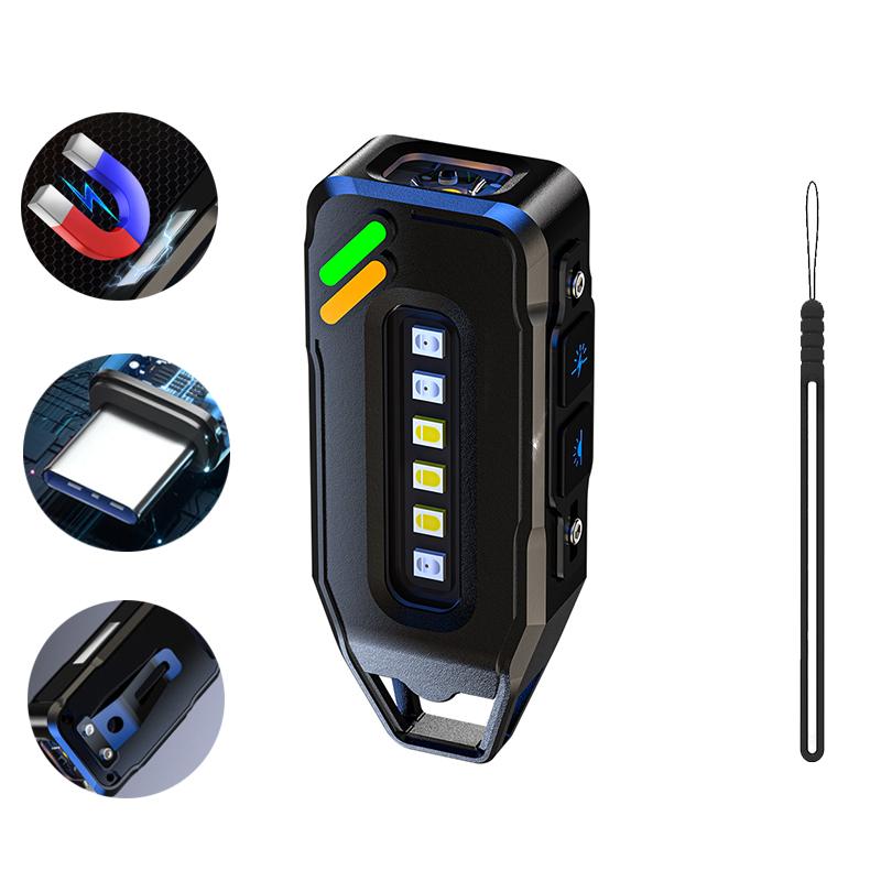 KDULIT 4000mah Led Work Light Rechargeable Super Bright COB Flashlight With Magnetic Portable Outdoor Camping Emergency Lamp