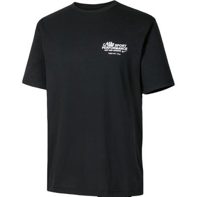 Dri-FIT Round Neck Casual Breathable Short Sleeve Printed T-Shirt Men Tops Black FN3280-010