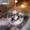 Glass Christmas Ball Ornament - Festive Hanging Decoration for Holiday Atmosphere