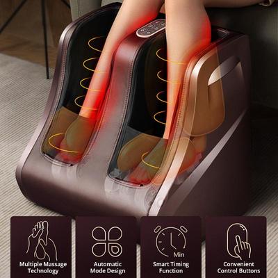 566L Electric Heating Foot Massage Roller Kneading Shiatsu Foot Calf Massage Machine Leg Beauty Massager Physiotherapy