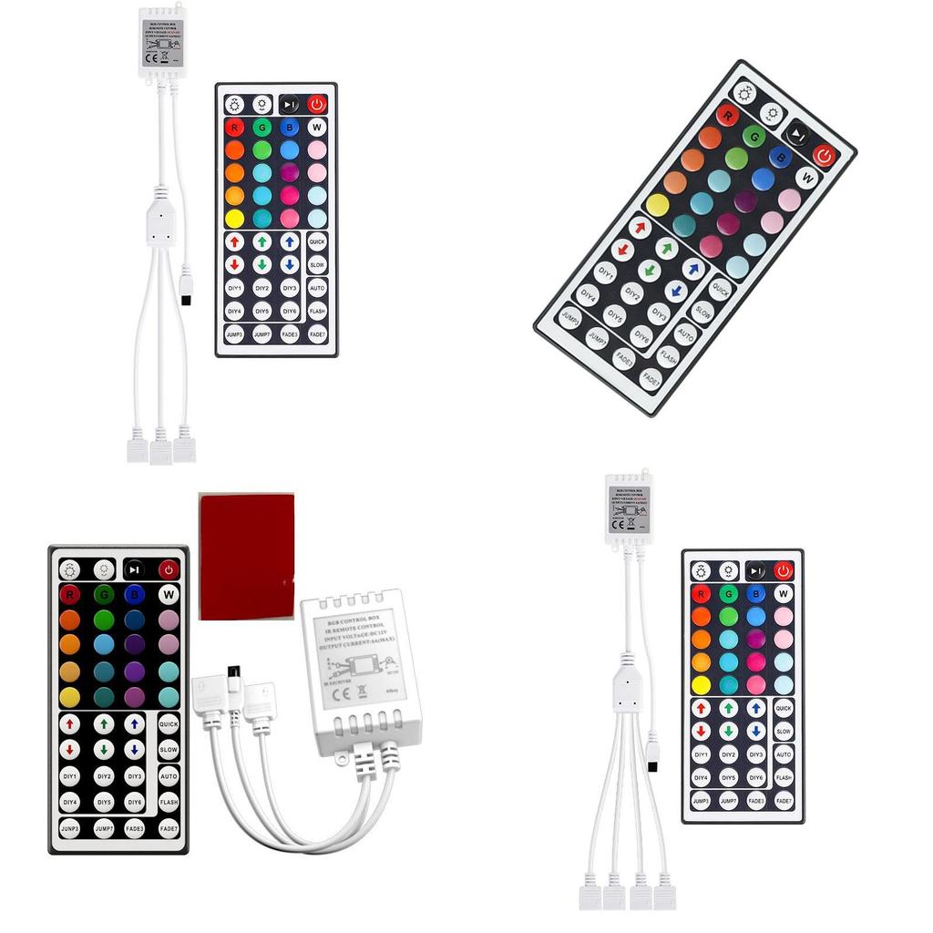 Rgb Led Light Strip Controller With Ir Remote For Home Decor And Dimming