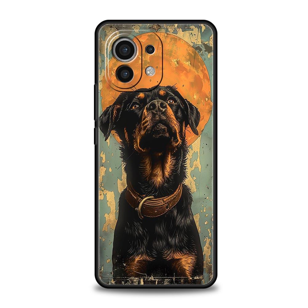 Rottweiler Dog Phone Case For Xiaomi Mi 17 15T 15 14 14T 13T 12T Pro 12 13 Lite 5G 11T Poco X6 X7 X5 Pro Soft Cover