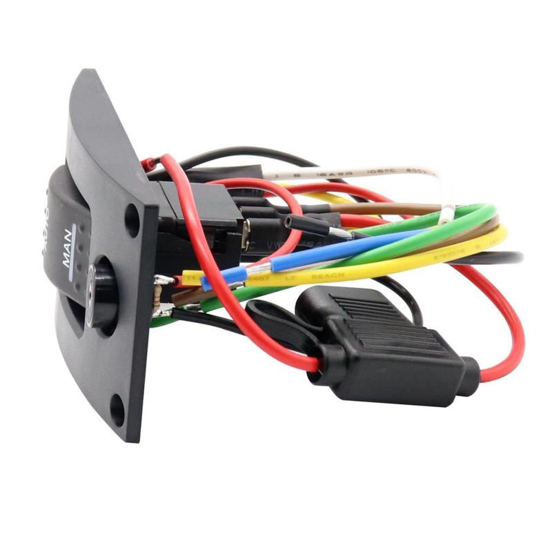 Bottom Pump Switch Panel IP66 Sealed Marine Bilge Pump Controller with Siren for Boat Lighting LED 12V